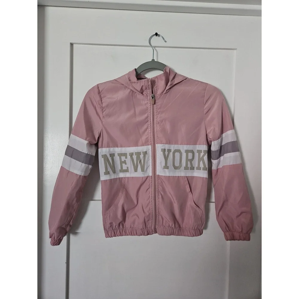 Kelly by 26 International Utility Collection Pink NY Hooded Jacket Size‎ 7/8